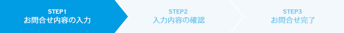 STEP1 お問合わせ内容の入力
