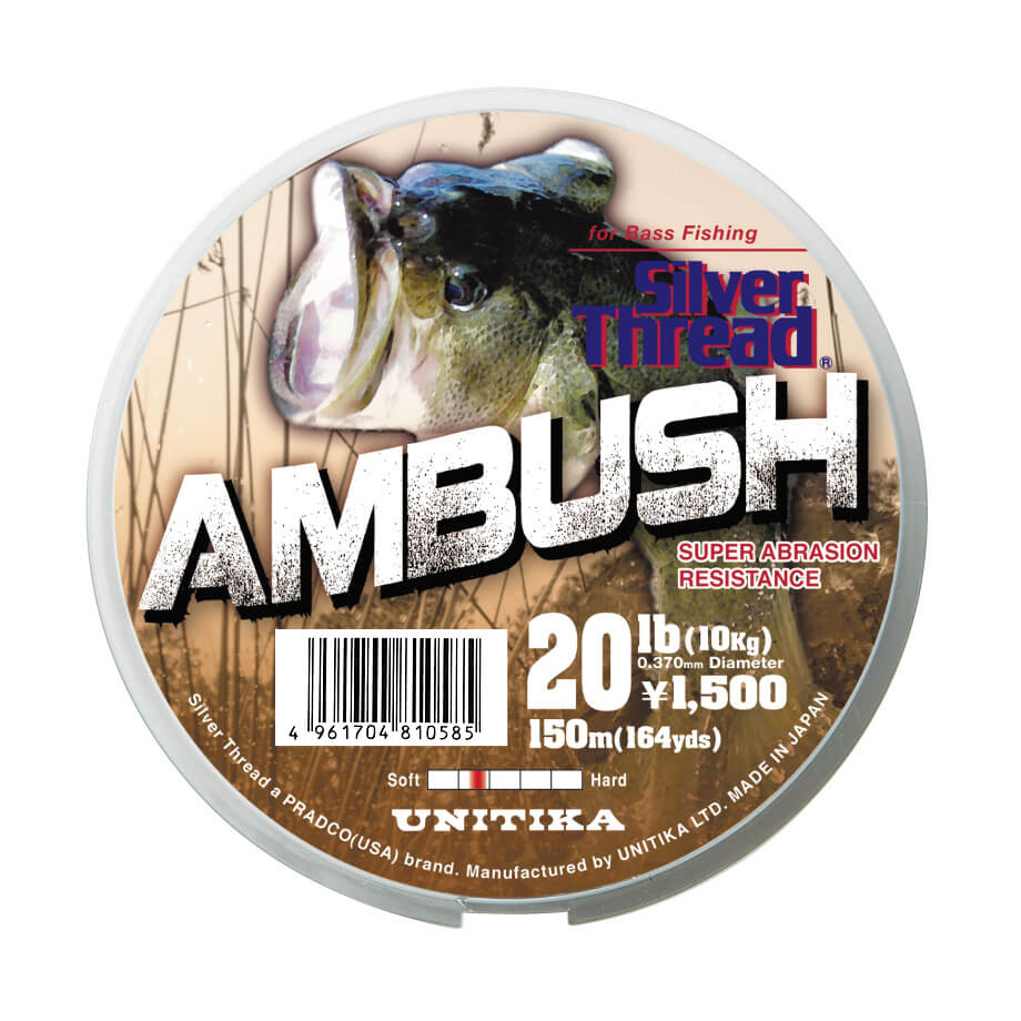 シルバースレッドambush ルアーフィッシング バス 製品紹介 ユニチカフィッシングライン