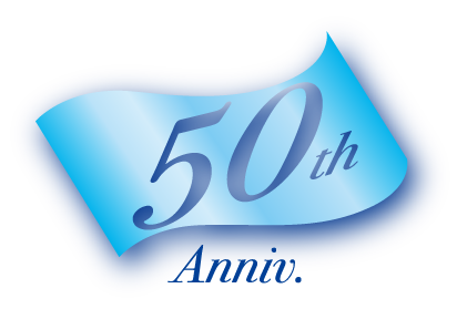 It is 50th anniversary of UNITIKA EMBLEM.